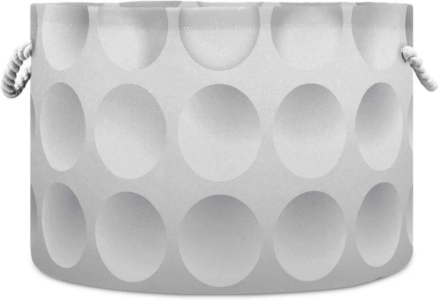 Golf Ball Round Storage Basket Bin, Waterproof Laundry Hamper, Large Collapsible Bucket, Baby Nursery Organizer with Handles for Bathroom Toys Clothes Multi 20