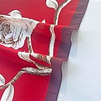 Vista 265 de FONYVE - Pañuelo de satén sedoso de tamaño mediano para mujer, cuadrado, 27.5 x 27.5 pulgadas