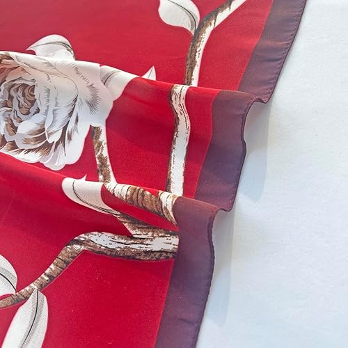 Miniatura 265 de FONYVE - Pañuelo de satén sedoso de tamaño mediano para mujer, cuadrado, 27.5 x 27.5 pulgadas