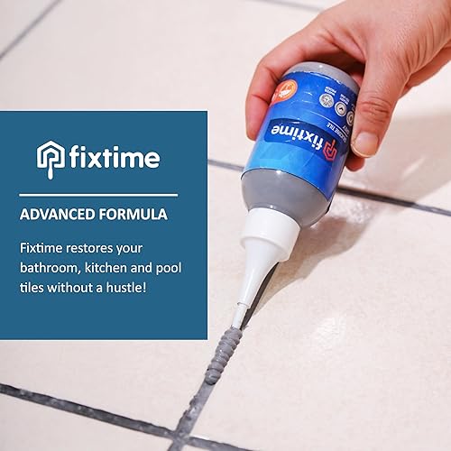 Miniatura 5 de Kit de reparación de azulejos de silicona  Masilla, relleno y sellador gris premezclado de secado rápido para azulejos agrietados de baño, cocina y