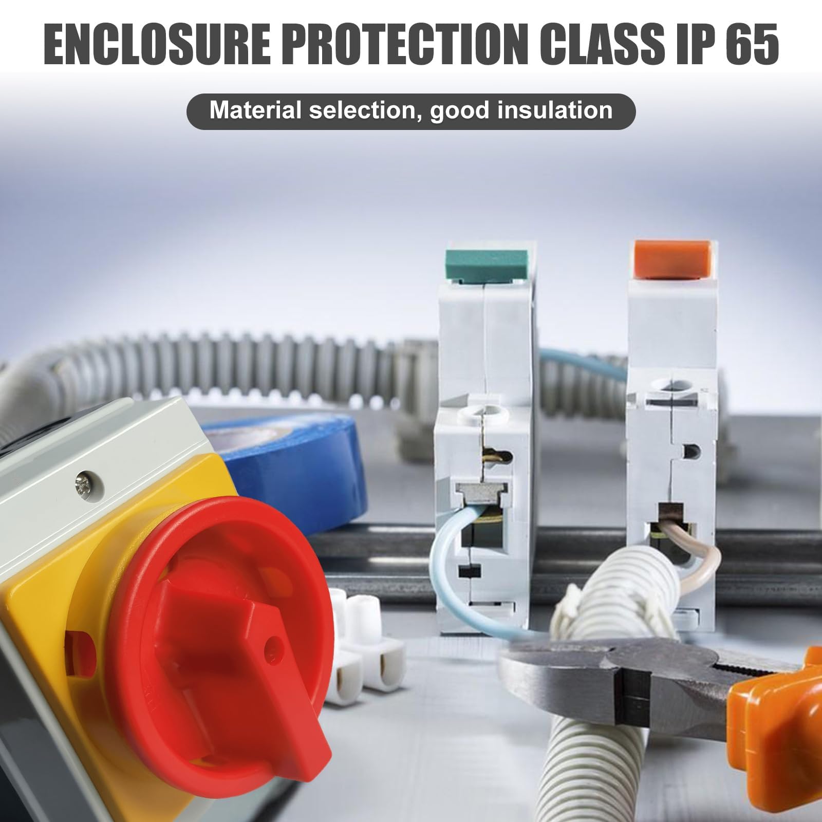 Interruttore Principale 16A 3 Poli IP65 - Interruttore Girevole In Plastica Per Esterno - Foto 10