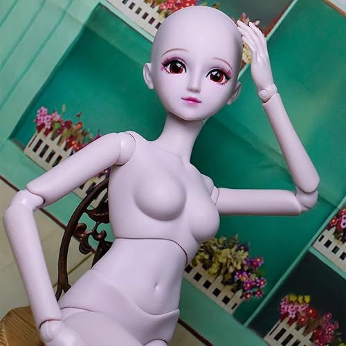 Miniatura 6 de Proudoll Muñeca BJD 1/3 Cuerpo de muñeca personalizado 23.6 in 24 pulgadas Bola articulada SD Muñecas articulaciones mover PVC DIY (Frances)