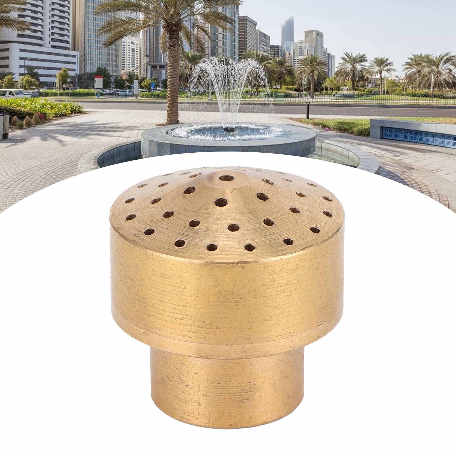 Fountain Nozzle Female Thread Brass Cluster Water Fountain Nozzle Spray Pond Sprinkler for Garden Pond Amusement Park Yard Landscape Architecture Decor (G1/4)
