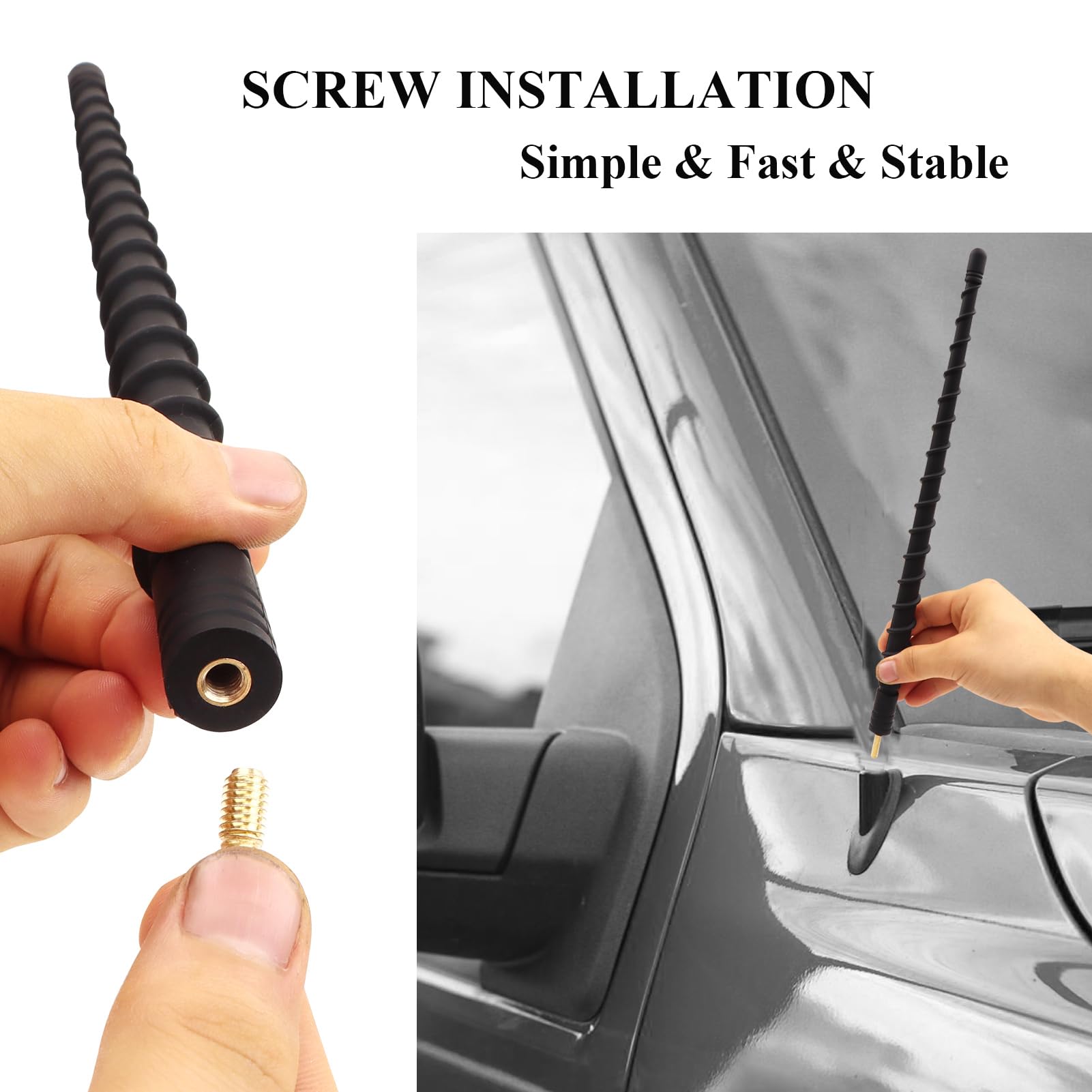 For TOYOTA TUNDRA 2000-2020 7" Short Aerial Antenna Mast Radio - Foto 10