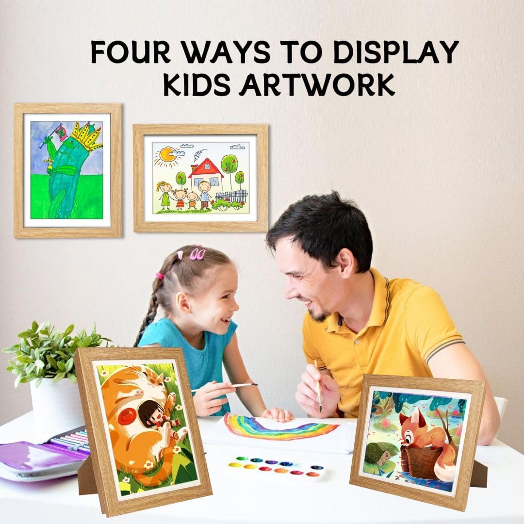 3Pack Kids Artwork Frames Changeable - Kids Art Frame,10x12.5 Front Opening Artwork Frames for Kids Art,Picture Frames for Kid Art Work,Childrens Art Frames for Display&Storage Art Projects