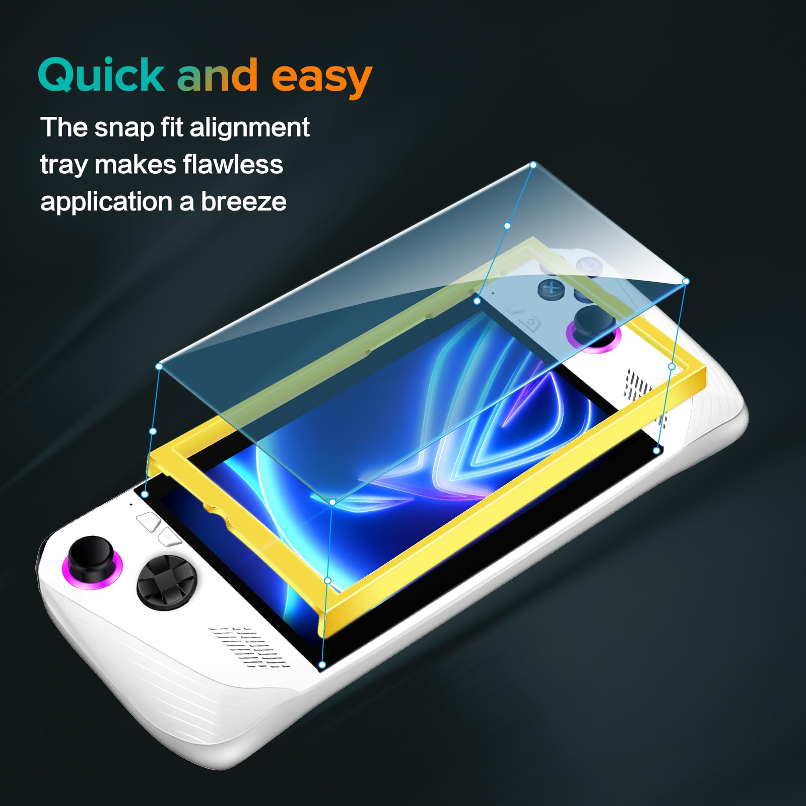 Verre Trempé Pour Asus ROG Ally 2023 [Pack De 2] Film Protection Resistant Vitre Protecteur Anti Rayure Phonillico