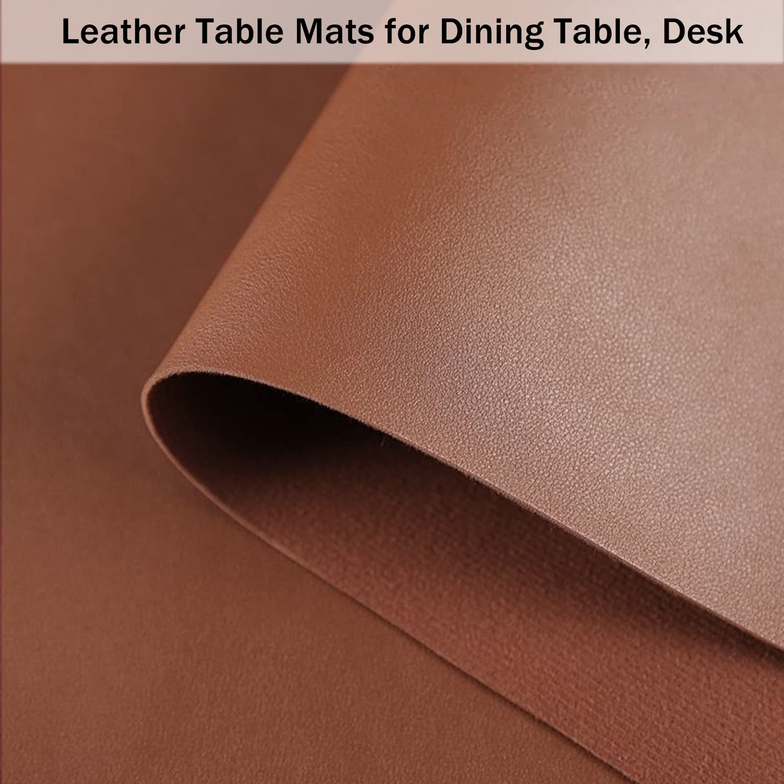 Sottomano in Pelle, Tappetino Scrivania Ufficio, Tappetino Mouse Grande Impermeabile, Tovaglia per Tavolo Antimacchia, Tappetini da Scrivania Pelle Antiscivolo, Modern(Size:90*130cm,Color:Marrone)