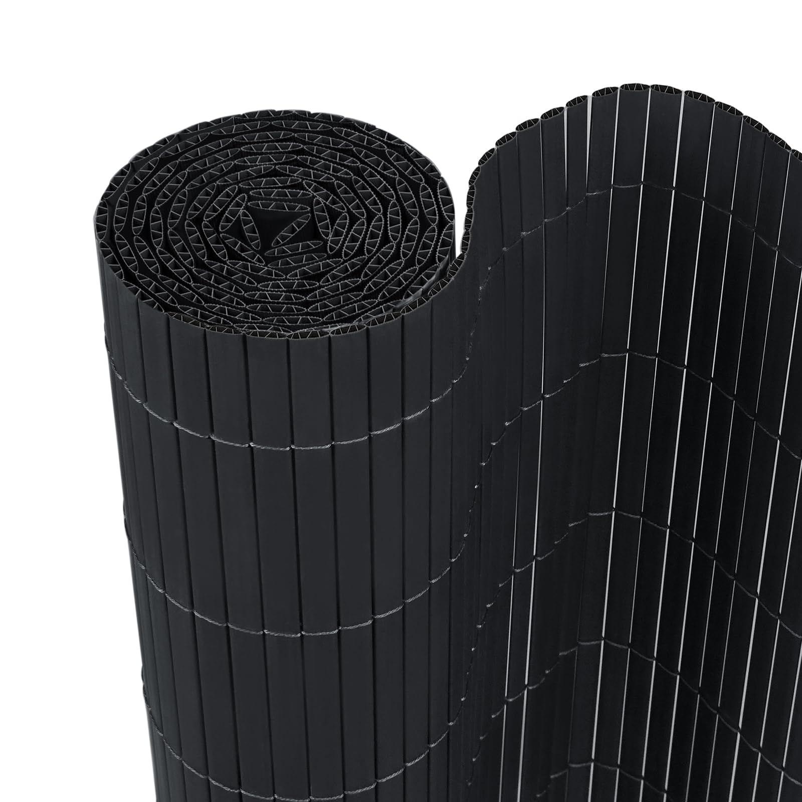 UISEBRT Canisse en PVC Brise-Vue occultant pour Jardin, Balcon et Terrasse, Résistant aux intempéries, Protection visuelle, Grau, 120x700cm