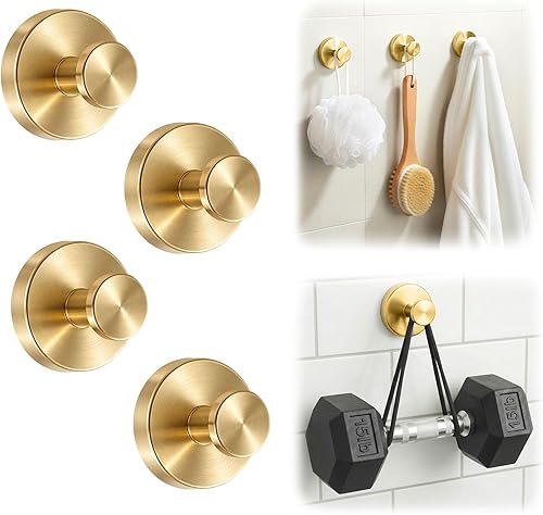 Miniatura 13 de Ganchos de ventosa mejorados para ducha, ganchos de toalla extraíbles resistentes para pared de puerta de vidrio de baño, ganchos de ducha de acero