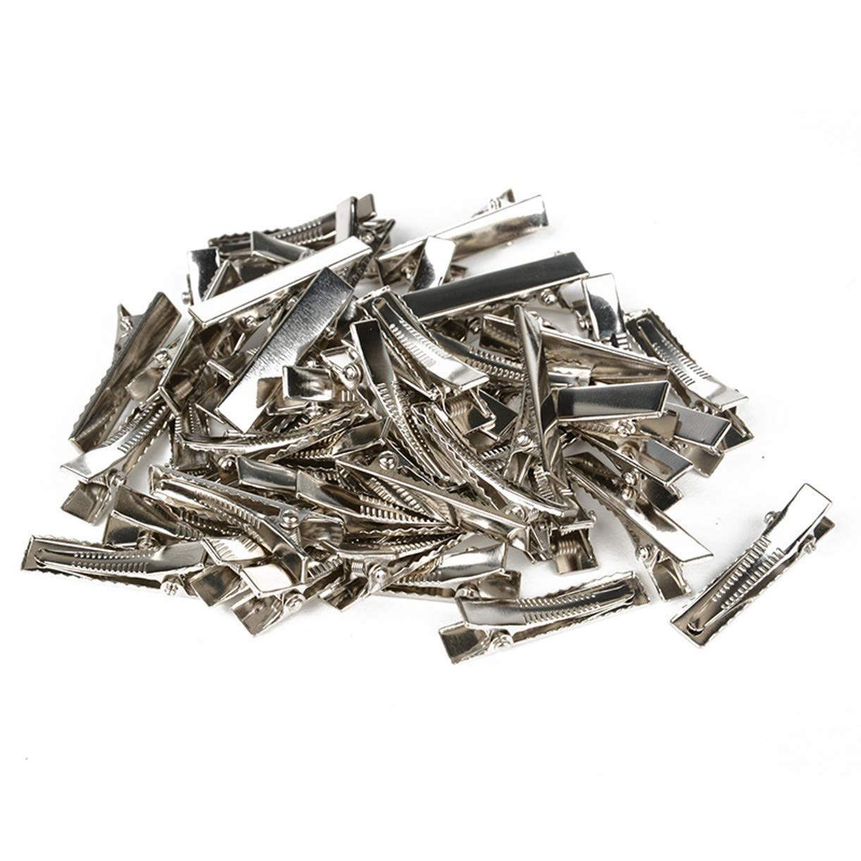 ZHONGJIUYUAN 600 szt. (3 rozmiar) srebrne metalowe spinki do włosów krokodylki do włosów szpilki płaska góra z ząbkami do salonu fryzjerskiego uchwyt do włosów sztuka i rękodzieło projekty spinki do włosów dla kobiet dziewcząt i fryzjera