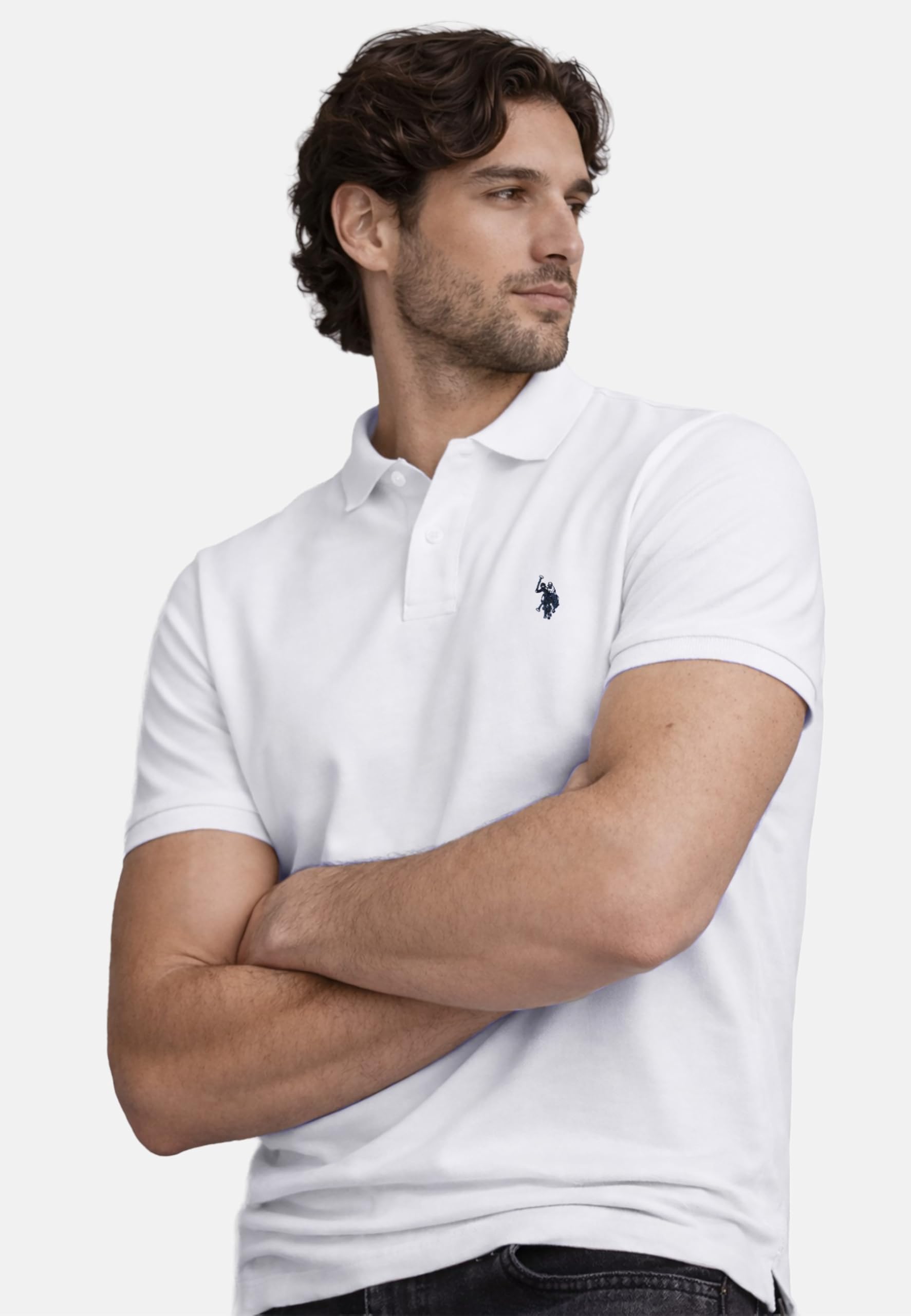 U.S. POLO ASSN. Herren Poloshirt (S-XXL) - 100% Baumwolle, Kurzarm, Basic - P029