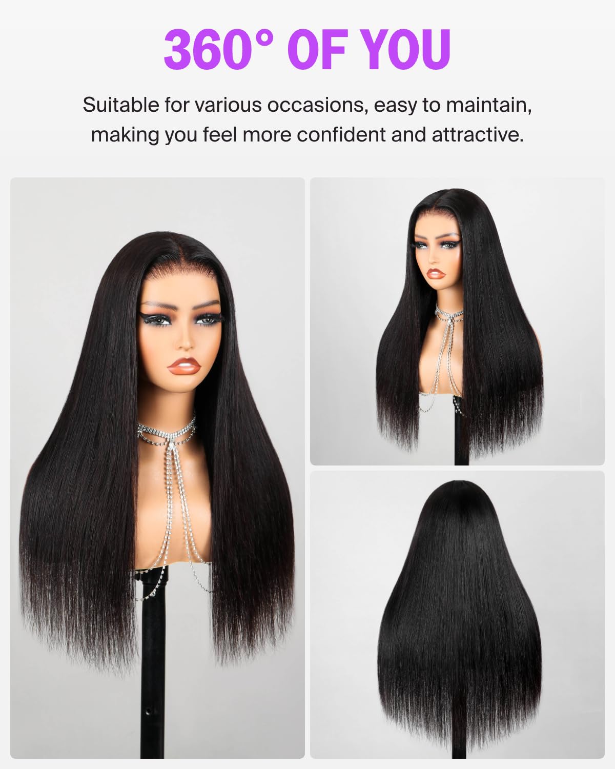Amazon.com : Megalook hair Wear and Go Glueless Wigs Human 