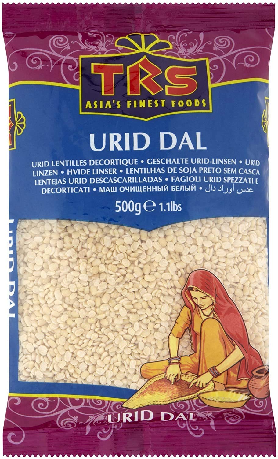 TRS Urid Dal 500g lentejas de Urid