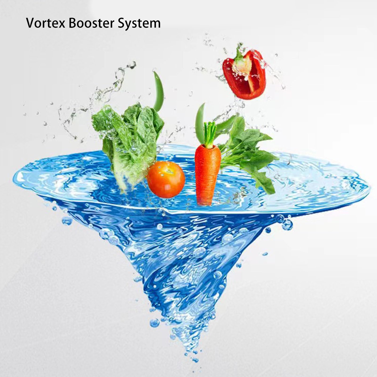 Triturador de Basura, Triturador de Basura de Fregadero de Acero Inoxidable con Cámara de Trituración de 1200ml, 3800RPM Alimentación Continua Triturador de Residuos de Comida