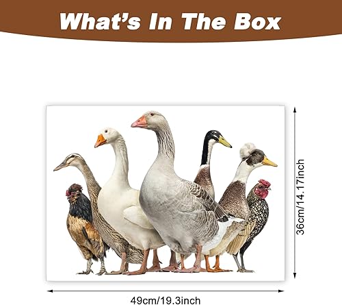 Miniatura 3 de Calcomanías de pared de patos divertidos, calcomanías de pared extraíbles para despegar y pegar, regalo divertido para amigos de Navidad, cocina,