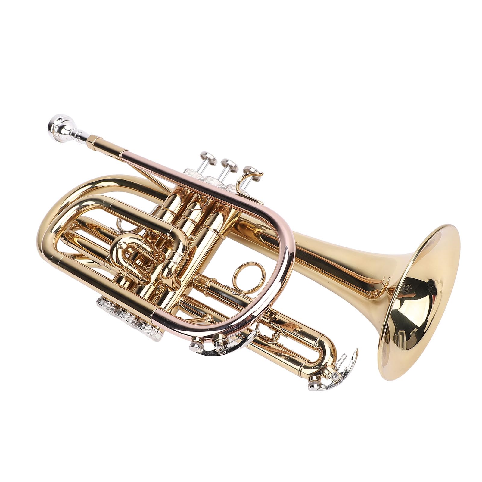 Cocoarm BB Standard Trompetkit Clear Sound Orchestral Instrumento para Alumnos Adultos, Color de Fosforbronos