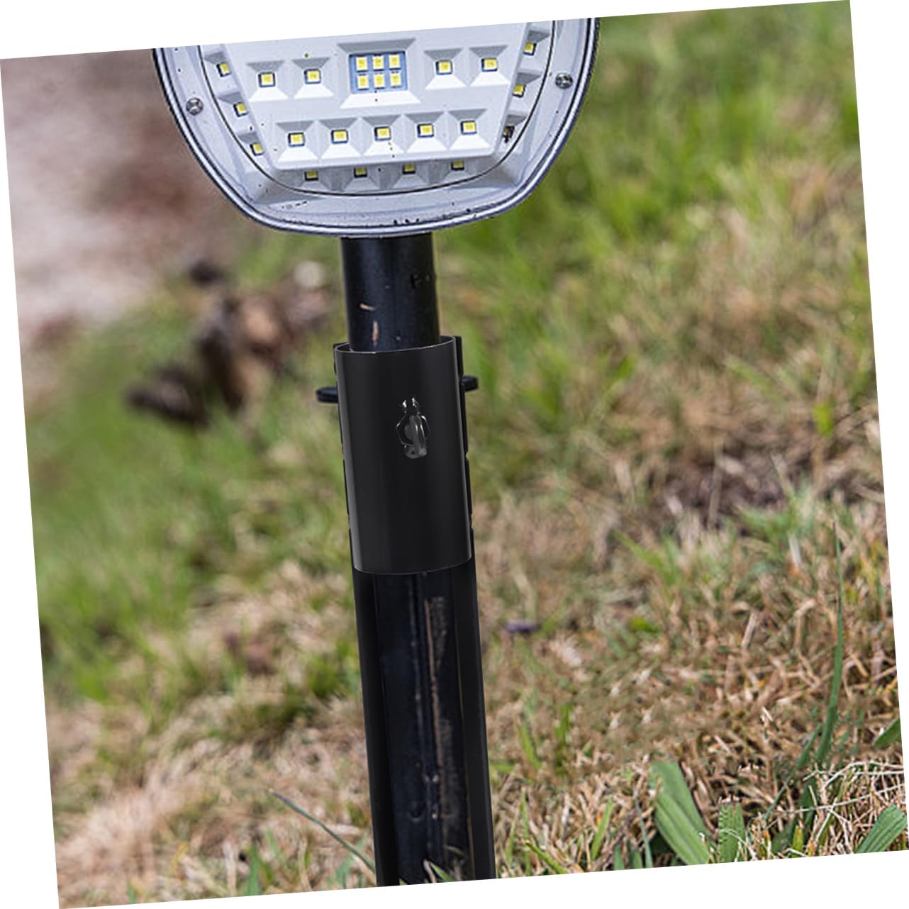 balacoo 4pcs Metal Ground Stakes for Solar Garden Lights Landscape Lighting Replacement Spikes for Outdoor Use Easy to Install and Weatherproof