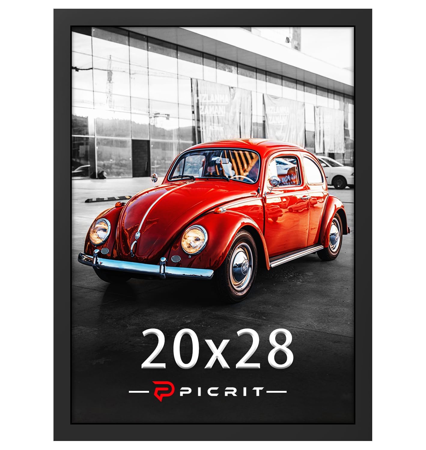 Picrit 20x28 Picture Frame, Poster Frame for Wall Mounting Display, Black — image 1