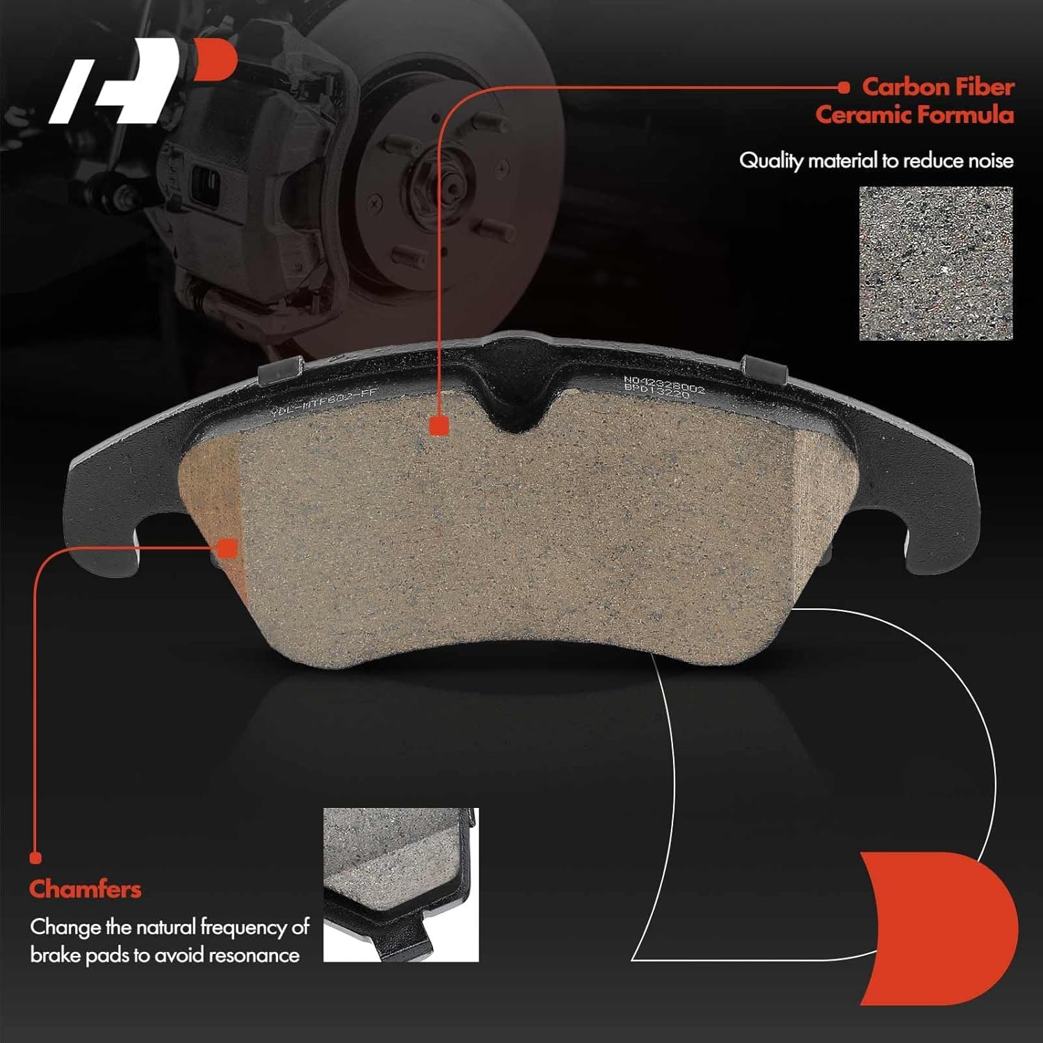 A-Premium 12.59 inch (319.8mm) Front Drilled and Slotted Disc Brake Rotors + Ceramic Pads Kit Compatible with Select Audi Models - A4 2009-2011, A4 allroad, A4 Quattro, Q5, A5, A5 Quattro, 6-PC Set