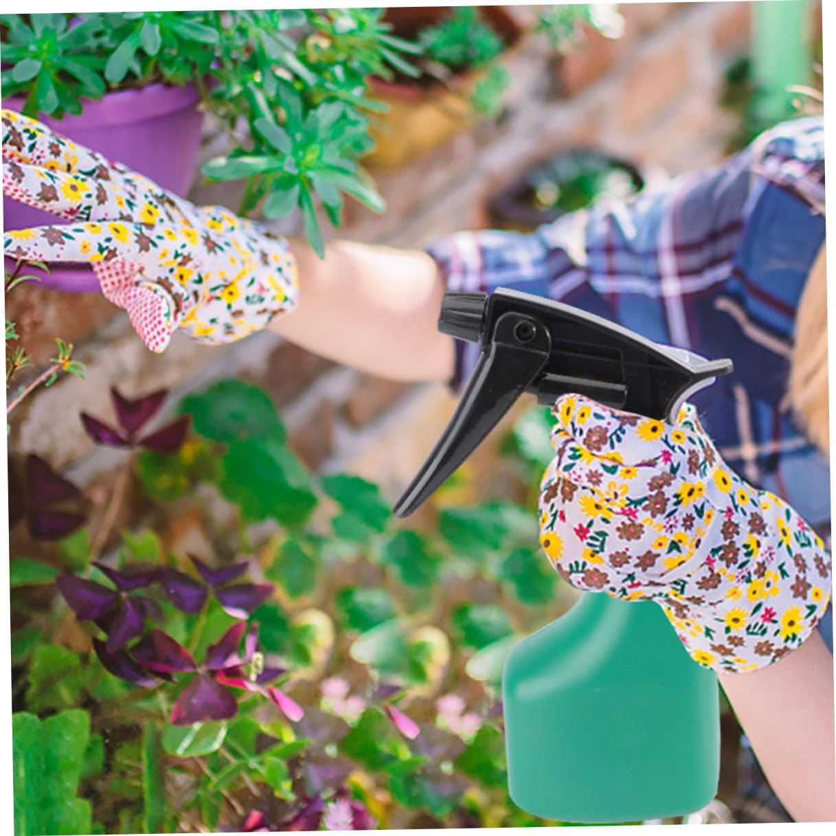 TEHAUX 5pcs Gardening Tool Set with Stainless Steel Shovel, Rake, and Pruner in Portable Carrying Case for Outdoor Planting and Garden Maintenance