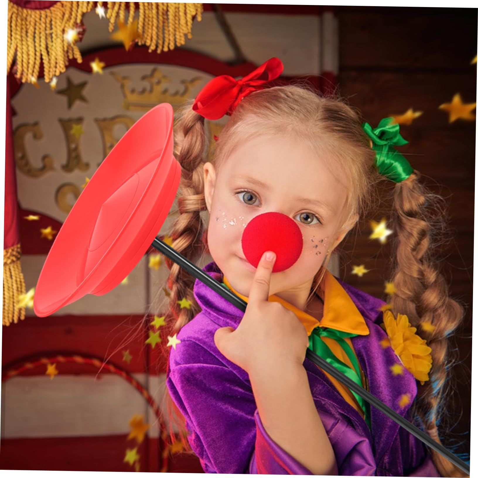Mikikit Kit Con Piatti Rotanti e Bastoncini in Plastica Per Gare Di Circo e Giochi Di Società Per Ragazza e Adulti Attrezzi Per Stabilità e Street Art