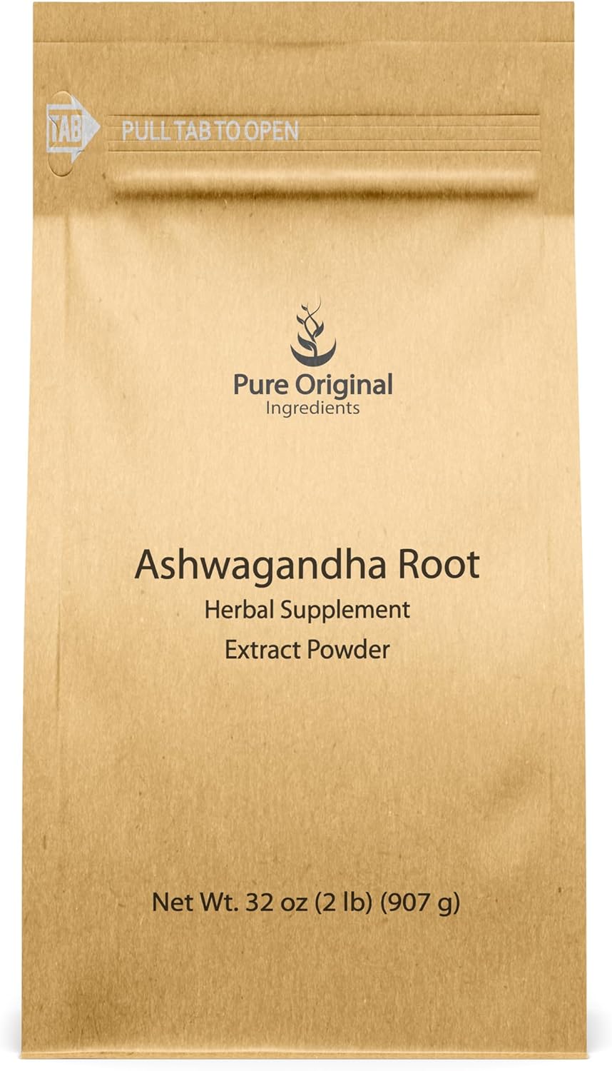 PURE ORIGINAL INGREDIENTS Ashwagandha (2lb) Natural and Pure, Herbal Supplement