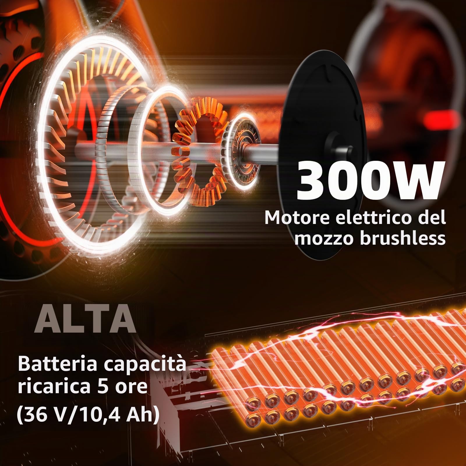 Monopattino elettrico con pneumatici da 8,5 pollici, monopattino elettrico per adulti con motore da 300 W e cruise control, autonomia 25-35 km, modalità a 3 velocità, doppio sistema frenante, monopatt
