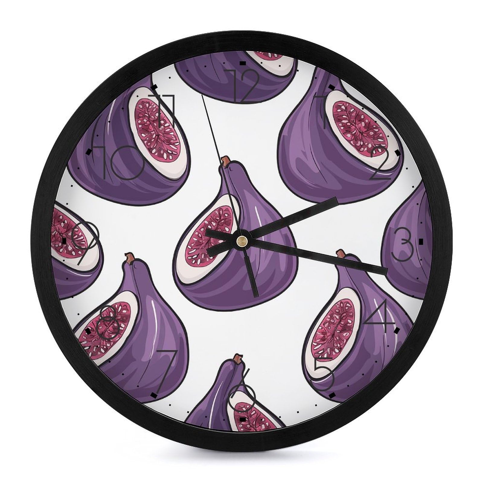Horloge murale silencieuse figue pour une chambre zen et reposante