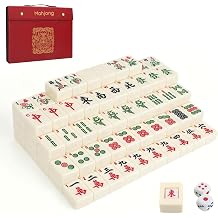 Mahjong Set, 146pcs Professional Chinese Mahjong Tile Set