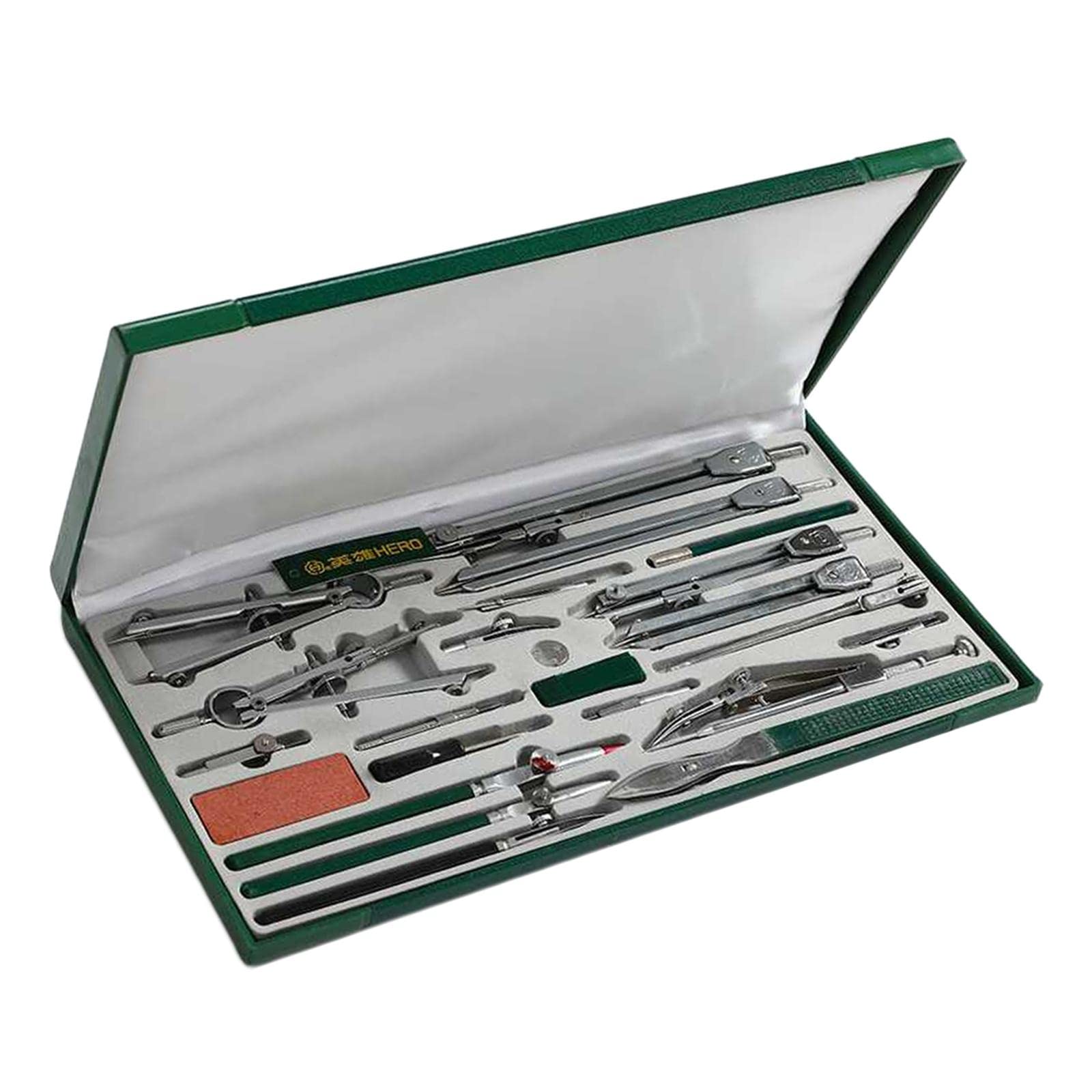 predolo 23 Stück Zeichenzirkel Architektenzirkel Kreiszeichen set Werkzeuge Metall Multifunktionsbox für Studium Schule Arbeitsplatz Geschenk