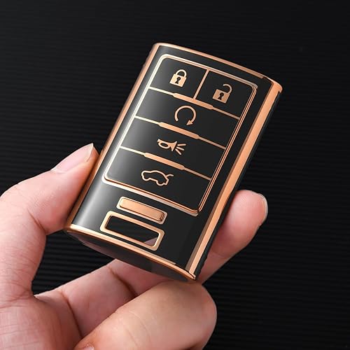 Miniatura 4 de ELOHEI Funda para llavero Cadillac, funda suave de alta calidad de protección completa compatible con Cadillac Escalade ATS CTS DTS SRX STS