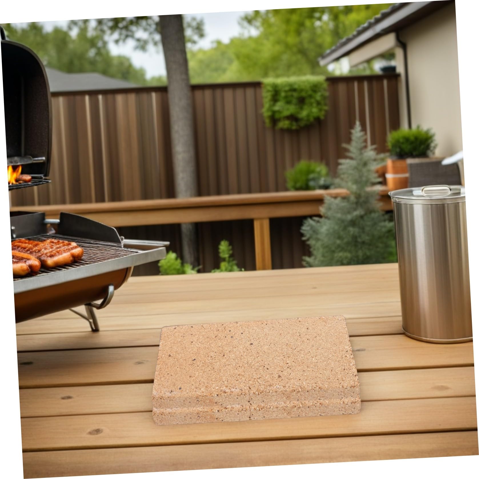 Refrattari Facile Installazione Argilla in Caminetto 2 Pezzi Mattoni Alta Resistenza a Temperature Elevate e Barbecue per Riscaldamento Domestico e Intrattenimento
