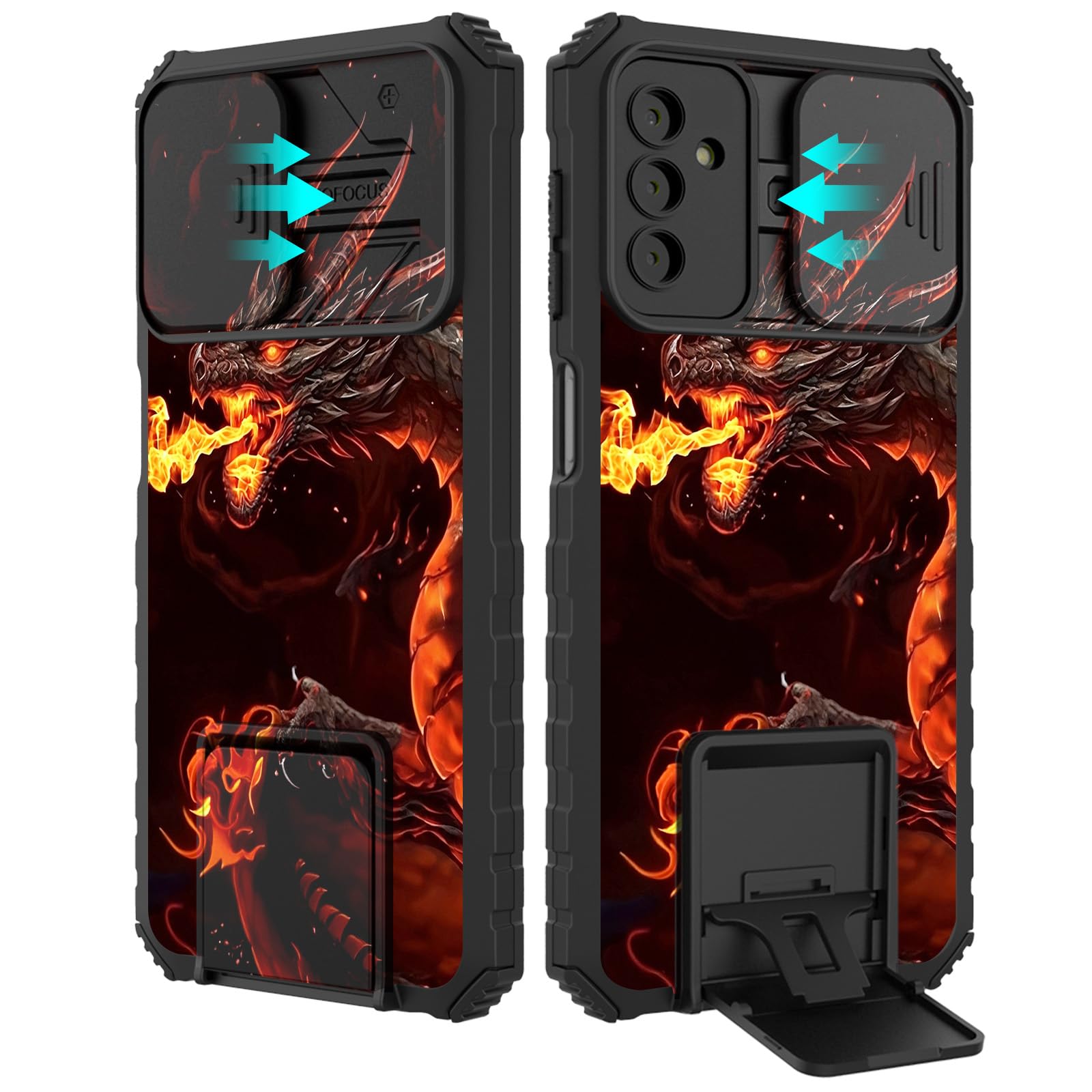 BVCLKJPOI Phone Case for Samsung Galaxy A16 5G 6.7", with Slide Camera Cover Galaxy A16 5G Case, Slim Shockproof Matte Hard Protective Phone Cover