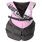Hardcore Coast Guard Type III PFD for Youth Child Teen Adult; Life Vest Flotation Device; Life Jacket Paddle Vest for Big Kids, Jet ski, Wakeboard, Hardshell Kayak Life Jacket Pink Adult Universal
