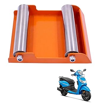 Asryd Portable Wheel Roller for Bike Tyre, Chain Cleaning & Lubricating 160Kg Weight Capacity for Hero Pleasure Plus (Pack of 1Pcs)