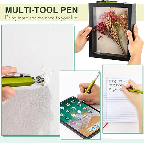 Miniatura 6 de Gueevin Cuaderno impermeable de 24 piezas con juego de bolígrafos multiherramienta, incluye 12 bloc de notas de bolsillo en espiral superior de 3 x