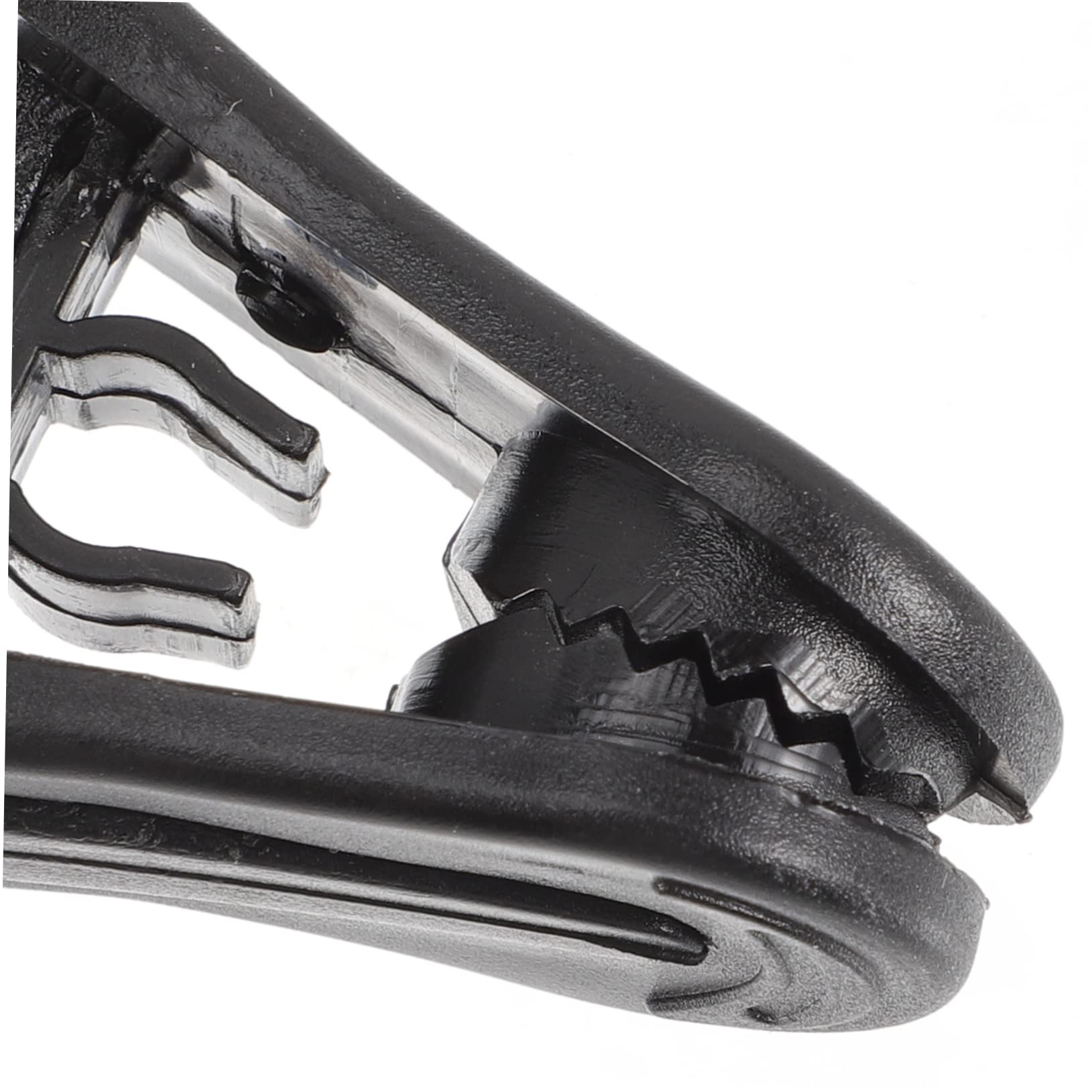 50 Stück Schwarzer Kleiderbügelclips aus Kunststoff mit Starker Klemmkraft und Flexibler Gleitfunktion für Wäscheleinen und Kleiderschrank im Außenbereich und Innenraum