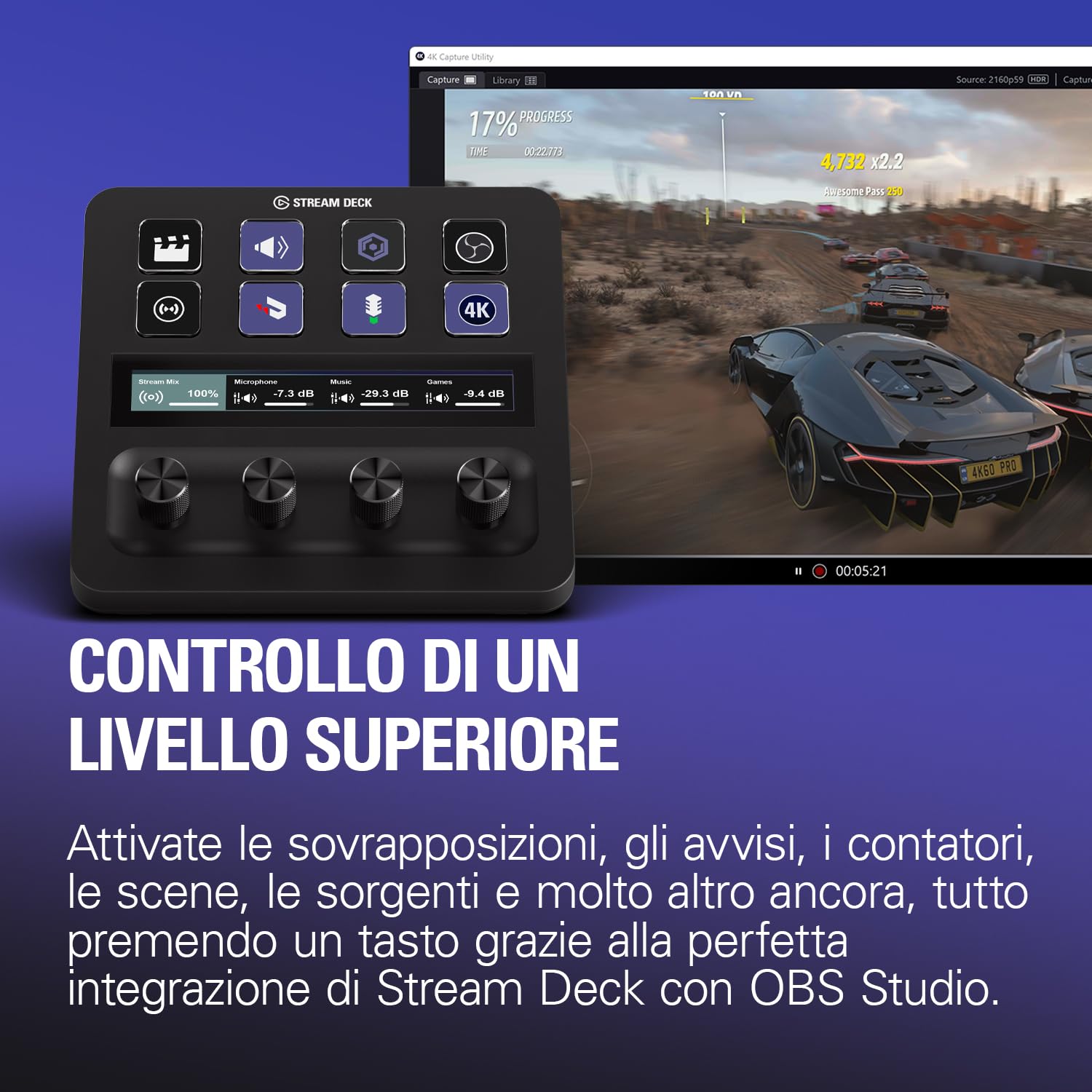 Elgato 4K Pro, Scheda Acquisizione Interna: Passaggio diretto 8K60|4K60 HDR10 con Latenza Ultra-Bassa su PS5|Pro, Xbox Series X|S, Nintendo Switch 2, OBS e Altro, per Streaming, Compatibile PC|Dual PC