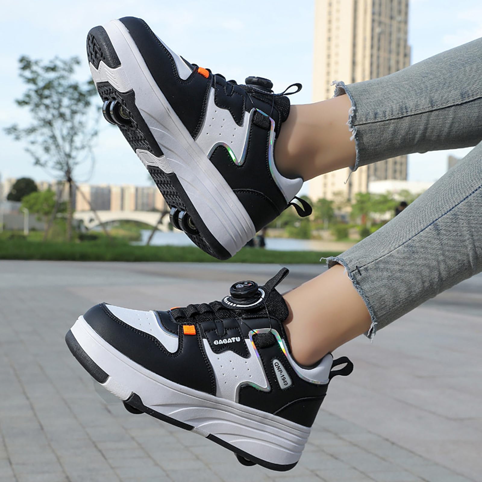 Zapatillas Deportivas con Ruedas para niños,Zapatos con Ruedas para niñas,Zapatillas con Ruedas,Zapatos con Ruedas Unisex niños,Retráctil,para Niños y Niña,para Pascua Cumpleaños,Navidad