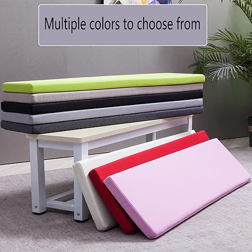Miniatura 3 de Cojín de banco de patio, para interiores y exteriores, 2 pulgadas de grosor, para asiento de comedor, ventana de bahía, para cocina, hogar, banco de