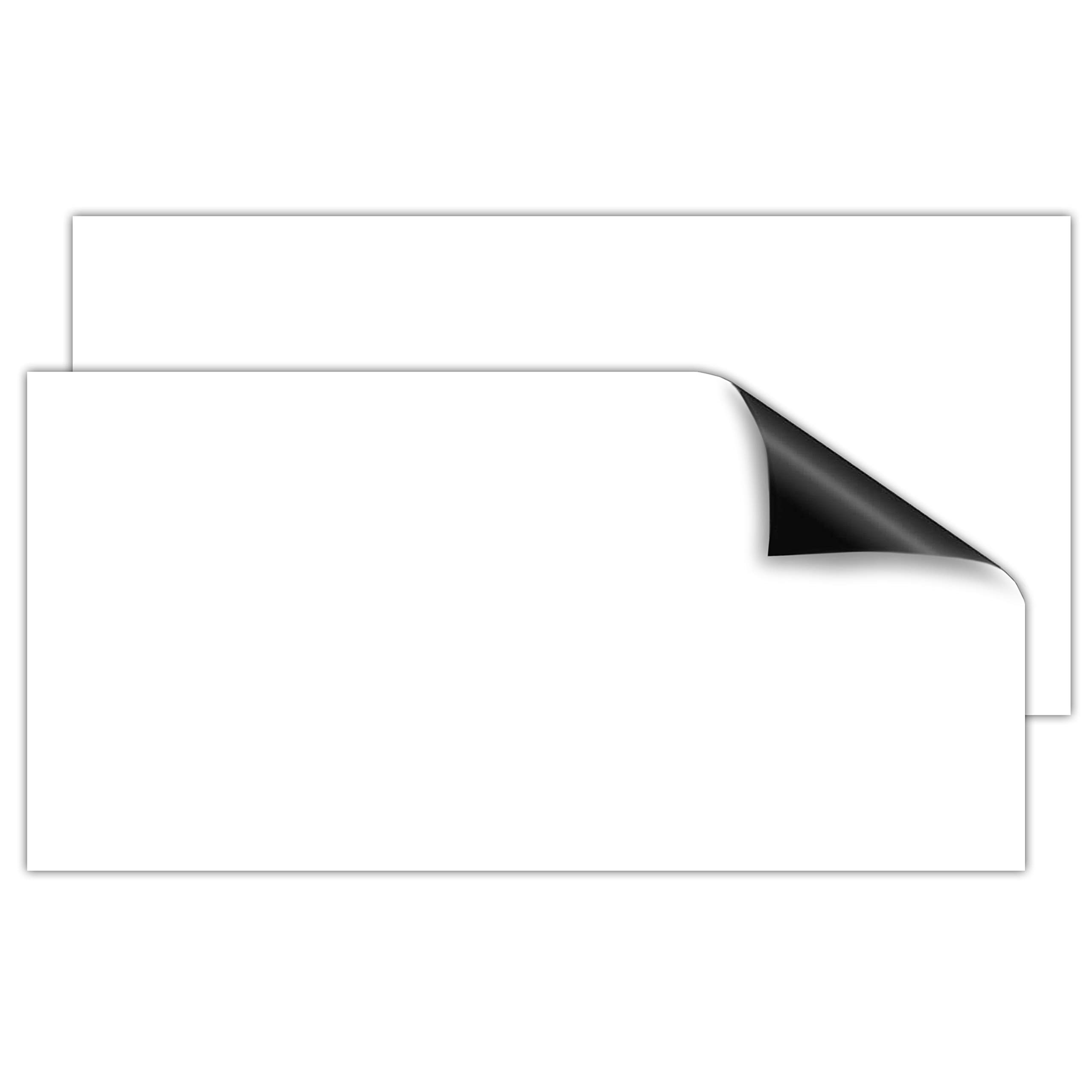 Bright CreationsMagnetic Signs, White Magnet Sheets (11.75 x 23.75 In, 2 Pack)