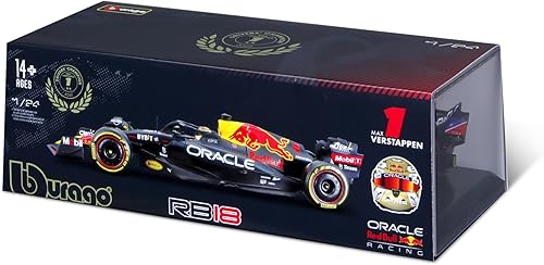 Miniatura 8 de Bburago B18-28026V Max Verstappen - Coche coleccionable, múltiple
