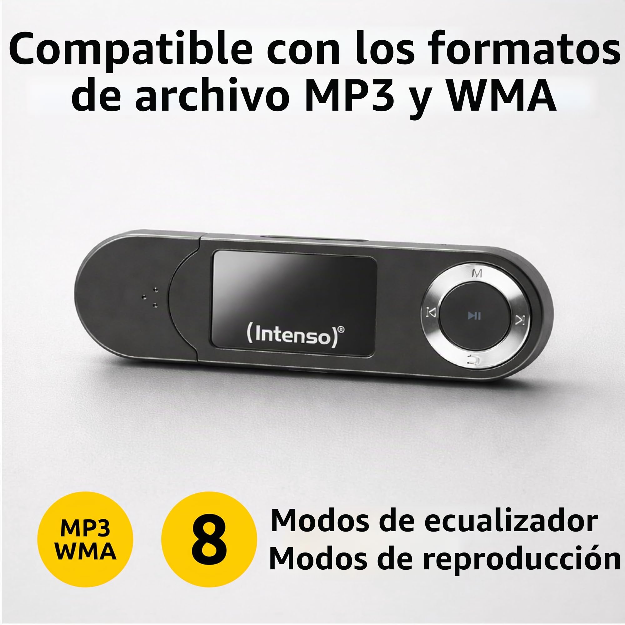 Intenso Reproductor de MP3 Music Walker de 16 GB, Color Negro