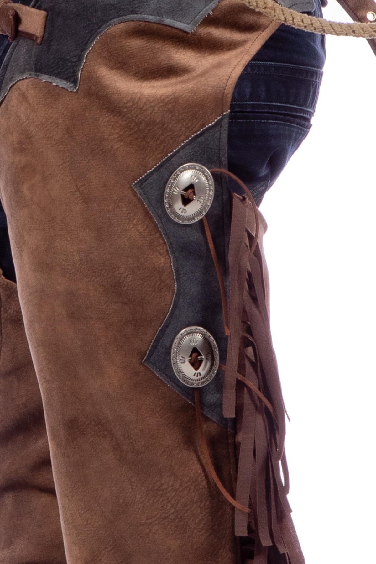 WILBERS & WILBERS - Ghette western Jesse per costumi da cowboy | per Carnevale, feste western, costumi da sceriffo
