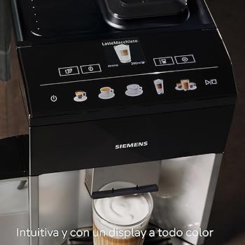 Cafetera superautomática, EQ500, limpieza autoMilk, Display TFT Touch&Slide, función oneTouch doubleCup, plateado/negro, TQ513R015