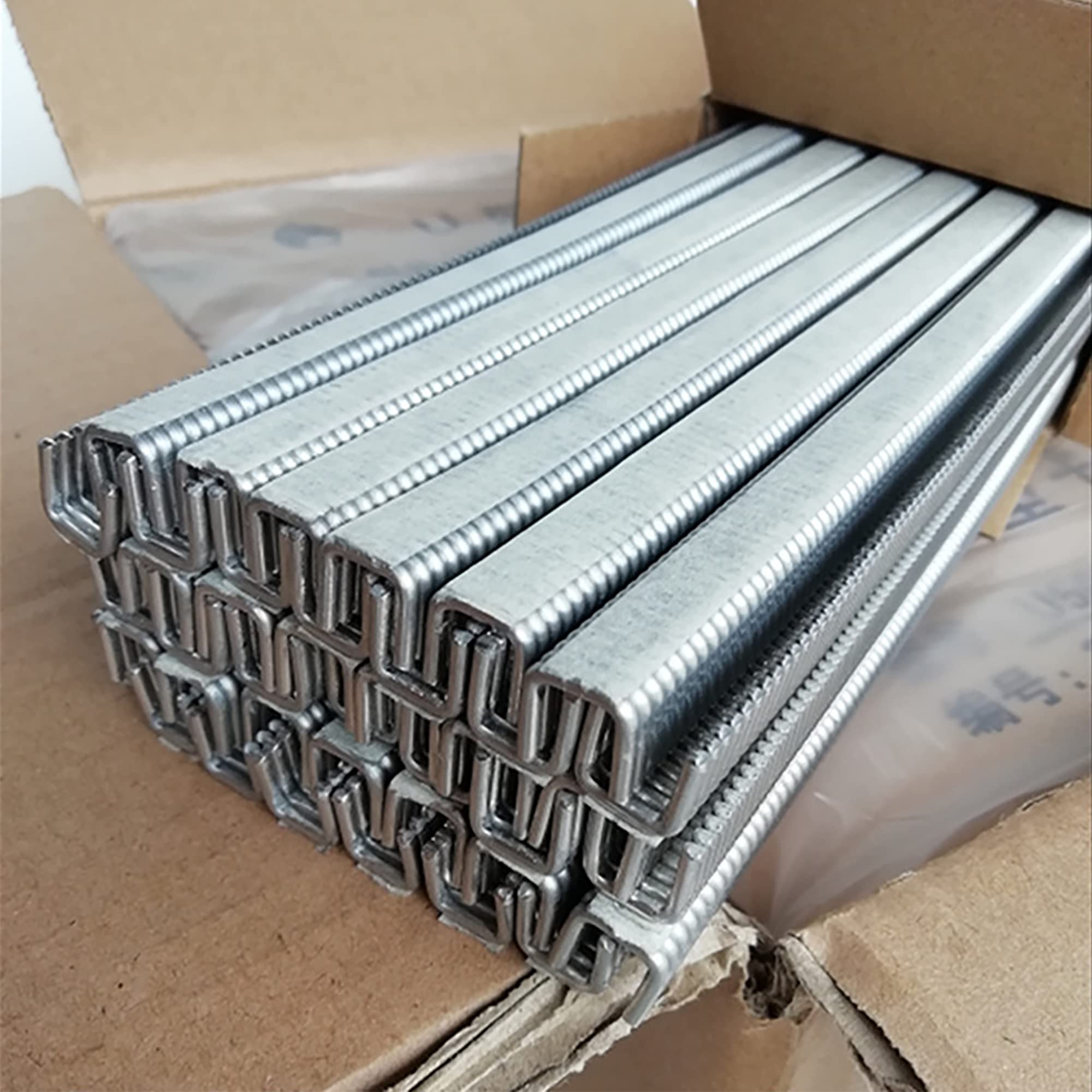 4000 szt./pudełko klipsy w kształcie litery U, aluminiowe klipsy do strzyżenia kiełbasy, używane do maszynki do przycinania kiełbasy w kształcie litery U, U502Y/U503Y/U506Y/U508 (srebrny U502Y)