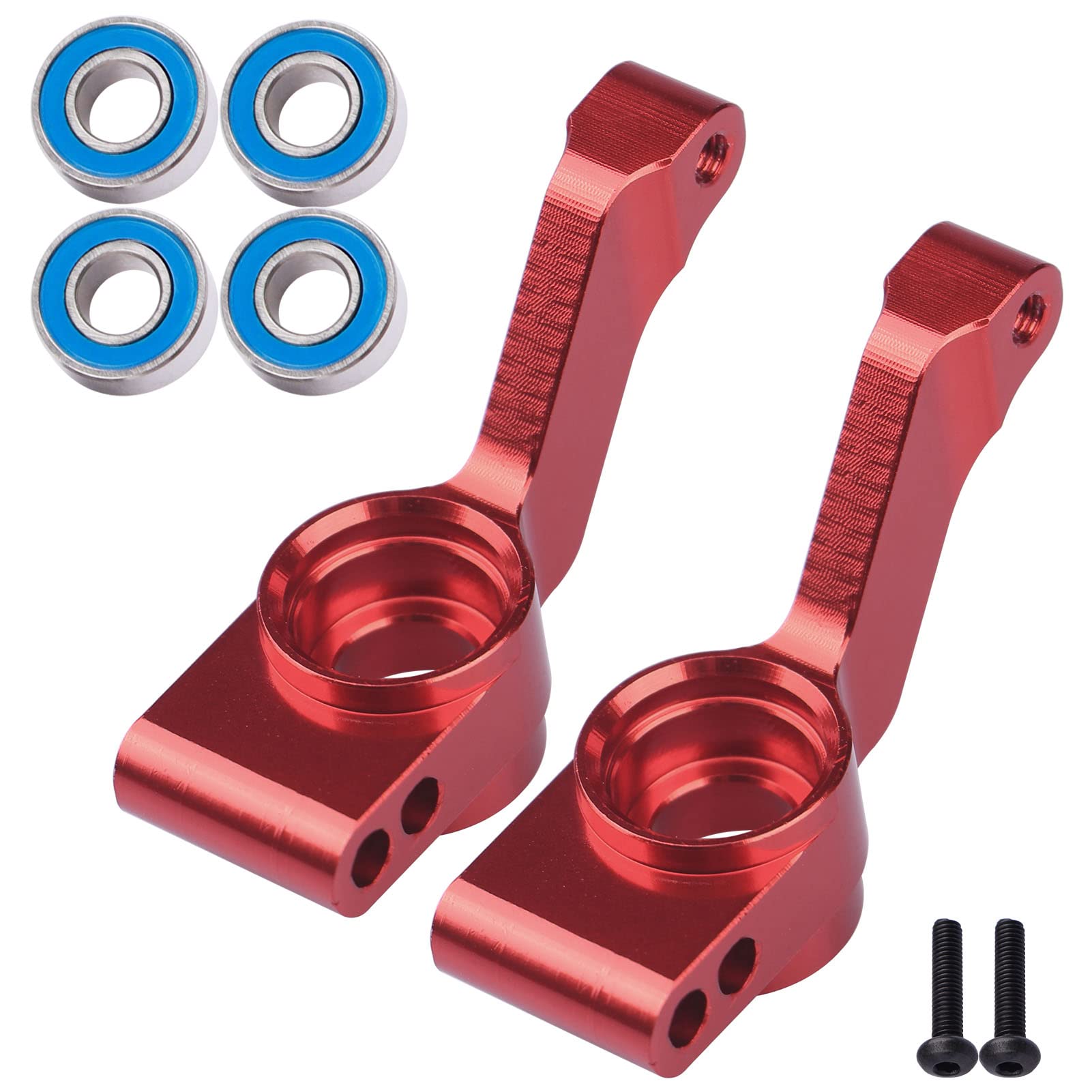 Aluminum Rear Stub Axle Knuckle Carriers w/Bearings, Upgrades 1952 for 1/10 Slash 4X4 Rustler Stampede VXL 4WD