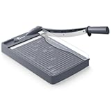 Firbon 12" Guillotine Paper Cutter, Heavy Duty 12-Sheet Capacity Trimmer for Cardstock, Photos, Scrapbooking, Office, Classroom, Studio (Gray)