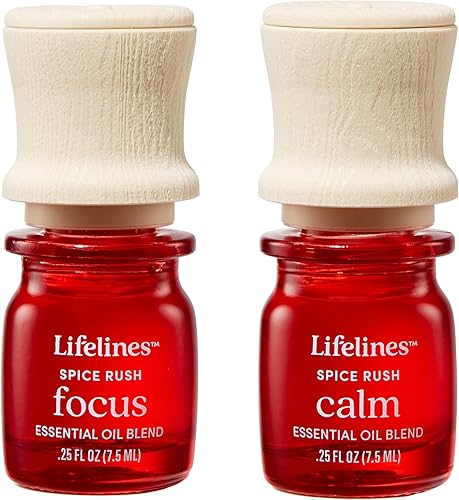 Lifelines Mezcla de aceites esenciales, paquete de 2, Spice Rush Aceites calmantes y enfocados para difusor de aceites esenciales, aceites disponible en Yaxa Venezuela