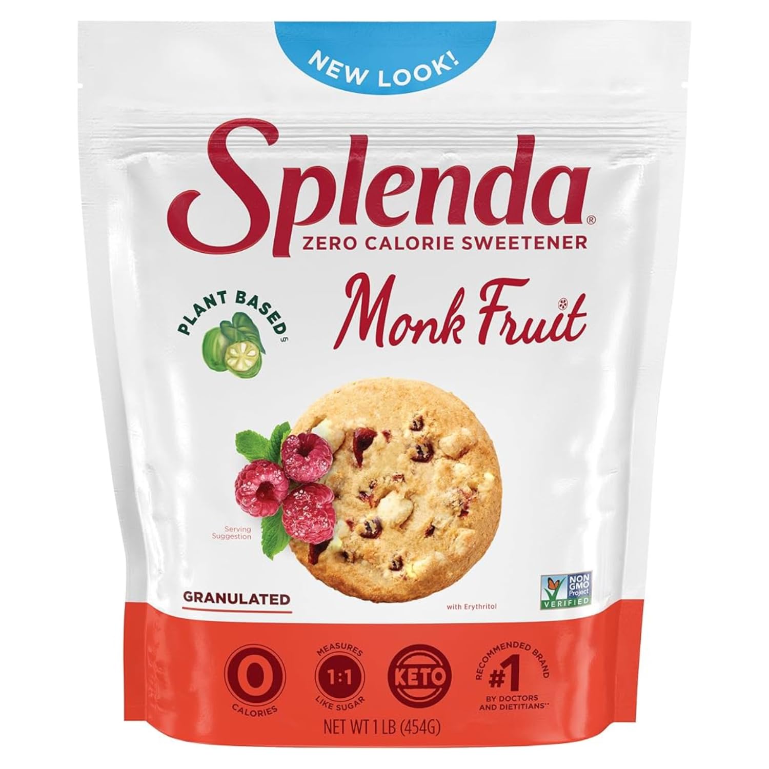 Splendas Zero Calorie Sweetener Monk Fruit Granulated Sugar Substitute 454g (Imported USA) (B0DHD8SZ3Y) Amazon Price History, Amazon Price Tracker
